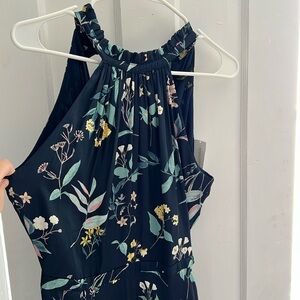 Navy floral banana republic dress size 6